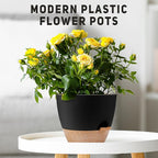 12 inch Large Self Watering Plant Pots, Flower Pots Planters - Image 7