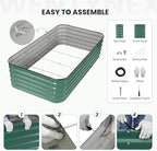 5×3×1.4FT Galvanized Raised Garden Bed Outdoor, Metal Raised Garden Bed Kit - Image 8