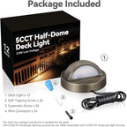 LEONLITE 12-Pack Update 5CCT LED Low Voltage Deck Lights, 180LM 3.74inch - Image 9