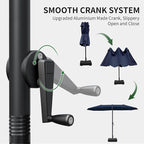 OLILAWN Patio Table Umbrella, 15ft Large Deck Umbrella - Image 6