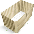 Land Guard 8x4x3ft Rectangular Galvanized Raised Garden Beds, Large-Capacity - Image 2