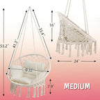 Macrame Hammock Hanging Swinging Chair - Image 6