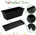 12Pcs 17Inches Rectangle Planter Box - Image 2