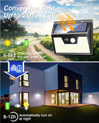 Peasur Solar Powered Lights Outdoor, 140LED 16Pack Motion Sensor Light Outside - Image 5