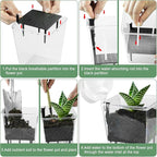 Self Watering Pots Set, 3 Pack 5/4.1/2.7 Inch Self Watering Pot - Image 9