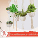 feedee Macrame Plant Hangers for Plants - Image 2