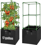 ANPHSIN Tomato Cages with 17 Gallon Grow Bags by ANPHSIN