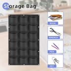 18 Pockets Hanging Planter Bags, Hanging Vertical Wall Mounted Plant Planting - Image 6