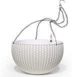 Dexceder 9 Inch Self Watering Hanging Planters Indoor Outdoor, Thickened by Dexceder