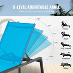 VEVOR Chaise Lounge Chairs Outdoor, Aluminum Patio Lounge Chairs - Image 8