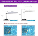 PURPLE LEAF 8' X 8' Patio Umbrella - Image 2