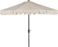 SAFAVIEH 9ft Outdoor Patio Umbrella, Auto Crank Tilt, UV Resistant by SAFAVIEH