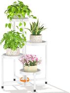 LASZOLA 4 Tiered Folding Plant Stand Indoor by LASZOLA