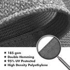 KANAGAWA 10'X22' Dark Gray Custom Size Sun Shade Sail Rectangle UV Block Canopy - Image 4
