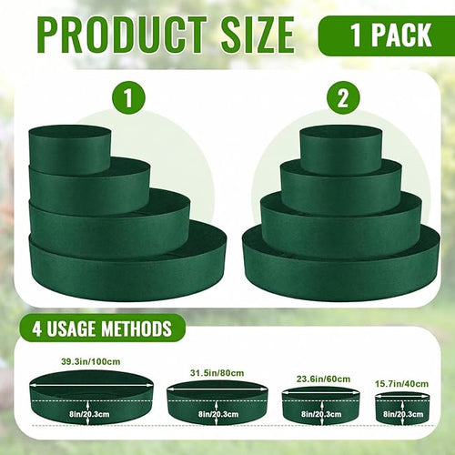 4 Pcs Plant Grow Bags 4 Tiered Strawberry Planter Tower Fabric Raised Garden - Image 2