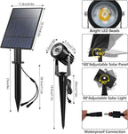 T-SUN Solar Spotlights 2W Outdoor LED Landscape Spot Light, 2-in-1 Waterproof - Image 8