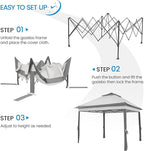 Yaheetech 11x11 Pop Up Gazebo Outdoor Canopy Shelter, Instant Patio Gazebo Sun - Image 7