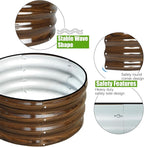 SnugNiture 3 Pcs 2x2x1ft Round Galvanized Raised Garden Bed Kit Outdoor - Image 2