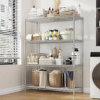 Xcity Storage Shelves, 4 Tier Heavy Duty Metal Shelving Unit - Image 5
