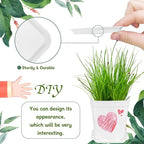 OJYUDD 72 Pcs 3 Inch White Square Plastic Pots - Image 5