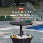Keter Pacific Cool Bar Outdoor Patio Furniture and Hot Tub Side Table - Image 4