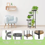 Plant Stand Indoor Outdoor, 4 Tier Metal Flower Pot Shelf Holder Clearance - Image 4
