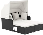 Tangkula Patio Rattan Daybed by TANGKULA