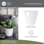 The HC Companies Aria Round Self-Watering Pot - Image 2