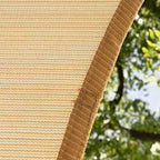 Amgo Custom Size 14' x 23' x 26.9' Beige Right Triangle Sun Shade Sail UPF50+ - Image 9