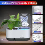 Self-Watering Plant Pot with LED Note Board & 7 Colors Pen, Led Acrylic Message - Image 7