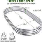Land Guard 8×4×1 ft Galvanized Raised Garden Bed Kit，Raised Garden Boxes Outdoor - Image 3