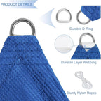E&K Sunrise 7' x 7' x 7' Sun Shade Sail Triangle Canopy Shade Cover UV Block - Image 4
