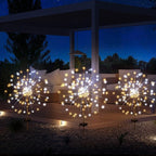JJGoo Solar Firework Lights, 2 Pack 120 LEDs 2 Lighting Modes Solar Garden - Image 6
