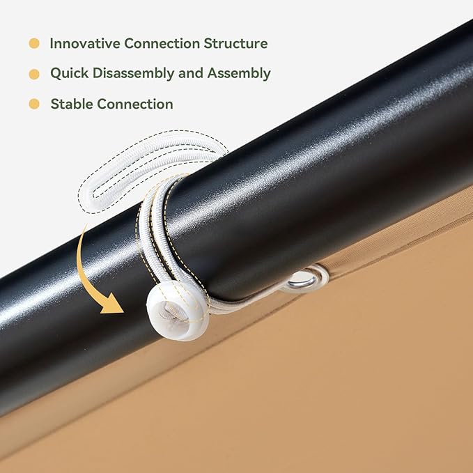 Aoxun 10x12 Lean to Gazebo Outdoor Pergola - Image 9