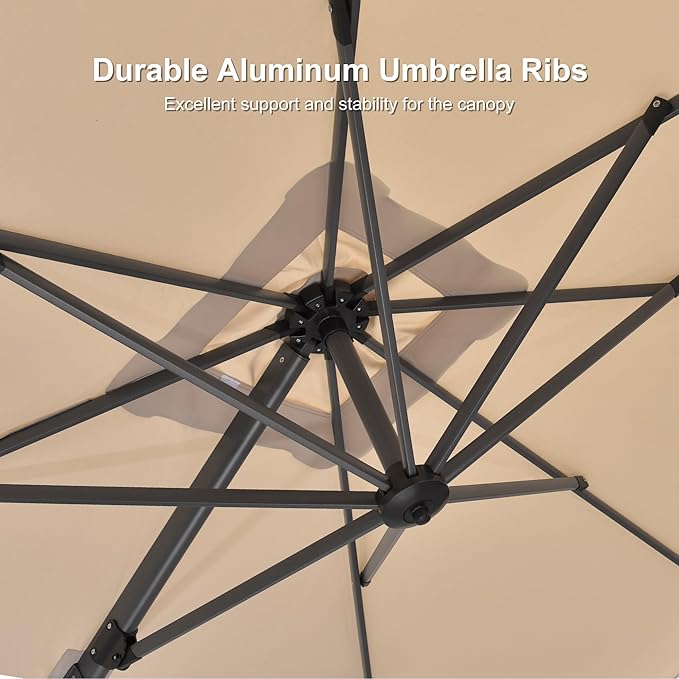 PURPLE LEAF 8' X 8' Patio Umbrella - Image 6