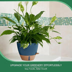 montresor 2 Pack 10 inch Plant Pots, PP Plastic Self Watering Plant Pot - Image 6
