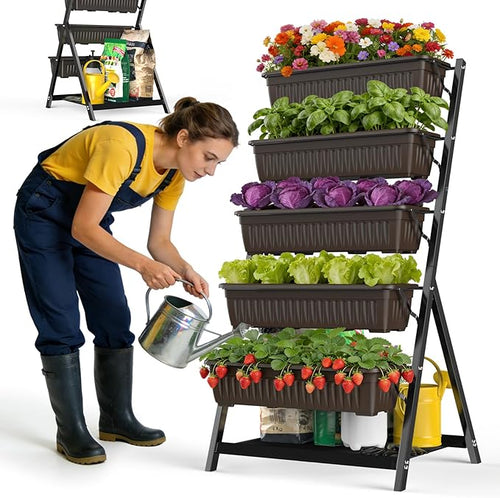 5-Tier Vertical Garden Bed Planter Boxes by Unknown