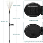 JJGoo Solar Firework Lights, 2 Pack 120 LEDs 2 Lighting Modes Solar Garden - Image 5