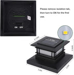 Dynaming 6 Pack Solar Post Cap Lights Outdoor, Fence Post Solar Lights Fit - Image 5