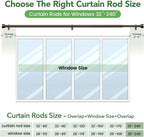 Curtain Rods for Windows 32 to 240, 1 Inch Adjustable Heavy Duty Long Window - Image 7