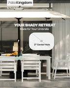 7-Piece White Outdoor Dining Set - Image 3