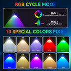 Solar LED Wall Light, RGB Color Changing Spotlight - Image 5