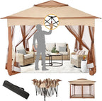 COBIZI 11x11 Pop Up Gazebo Canopy Tent Easy Up Outdoor Gazebo Waterproof by COBIZI