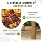 Plant Stand Indoor Outdoor 62.2“ Tall Plant Shelf Large Tiered Flower Stands - Image 4