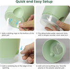 6 inch Self Watering Pots for Indoor Outdoor Plants, 6 Pack Flower Plant Pots - Image 3