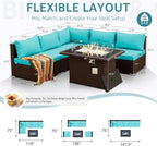NICESOUL 6 Piece L-Shaped Patio Furniture Set - Image 4