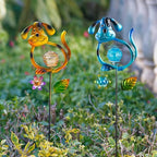 Solar Outdoor Garden Lights, 27.4''H Solar Dog Statues Outdoor Lights, - Image 7