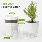 5 Pack Self Watering Pots for Indoor Plants, 6.7 Inches Self Watering Planters - Image 8