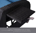 Grand patio Outdoor Recliner Chair Patio 150° Lay Flat Recliner - Image 6