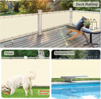 LOVE STORY Balcony Privacy Screen, UV Protection and Weather-Resistant - Image 4